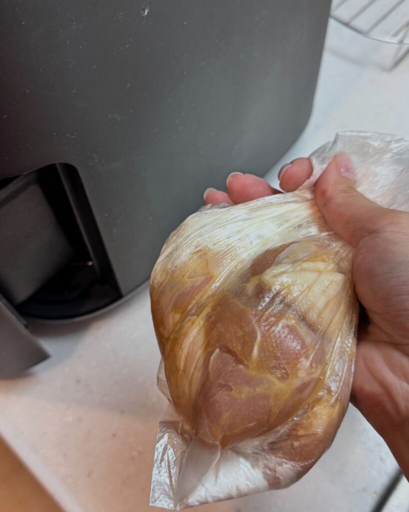 鶏のから揚げ下ごしらえ
