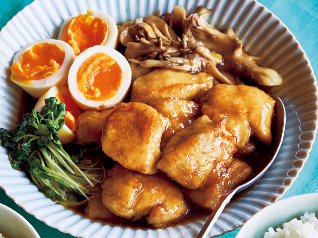 ポン酢で6分、鶏胸肉を煮るだけ♪ラクしたい日の『鶏むねときのこのさっぱり煮』