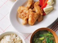 【高血圧対策になる、おいしい減塩献立】トータル塩分2.2g！鶏のしょうが焼き献立