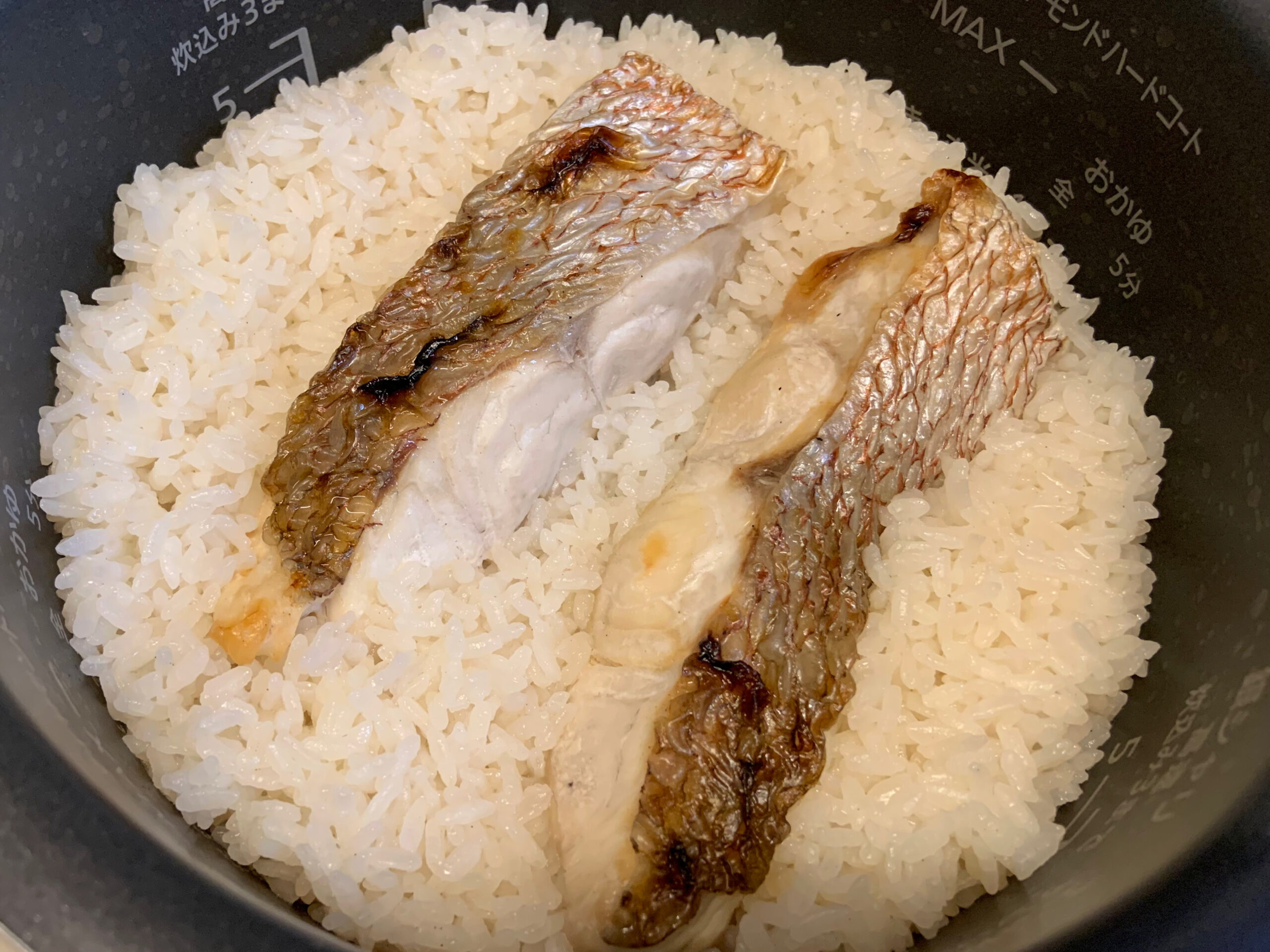 夫の40歳のお誕生日ごはんで作った鯛めし/とんぴー