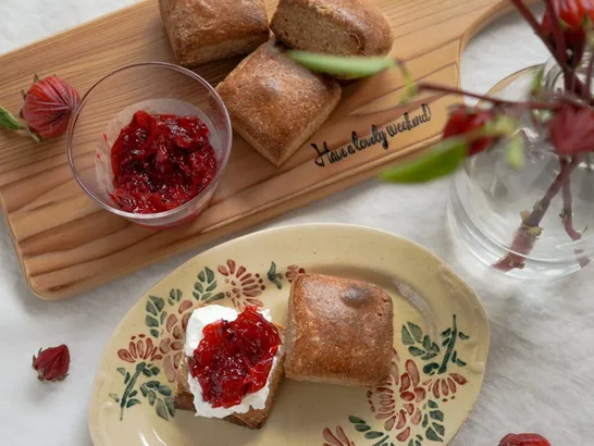 初めましてローゼル仕事。不思議植物のおいしい食べ方。