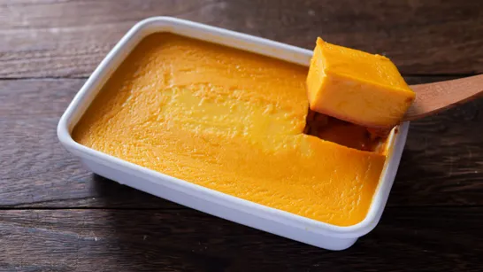 【ハロウィン】生クリーム・オーブン不要!抱えて食べたい美味しさ「欲張りかぼちゃプリン」